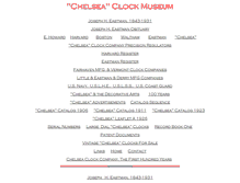 Tablet Screenshot of chelseaclockmuseum.com